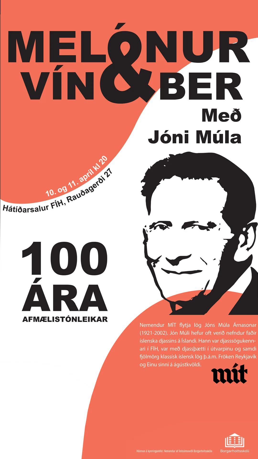 Melónur og vínber með Jóni Múla – 100 ára afmælistónleikar