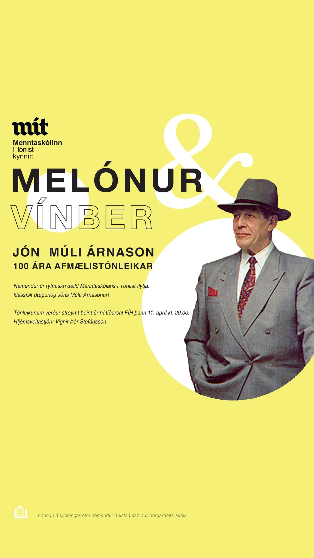Melónur og vínber með Jóni Múla – 100 ára afmælistónleikar