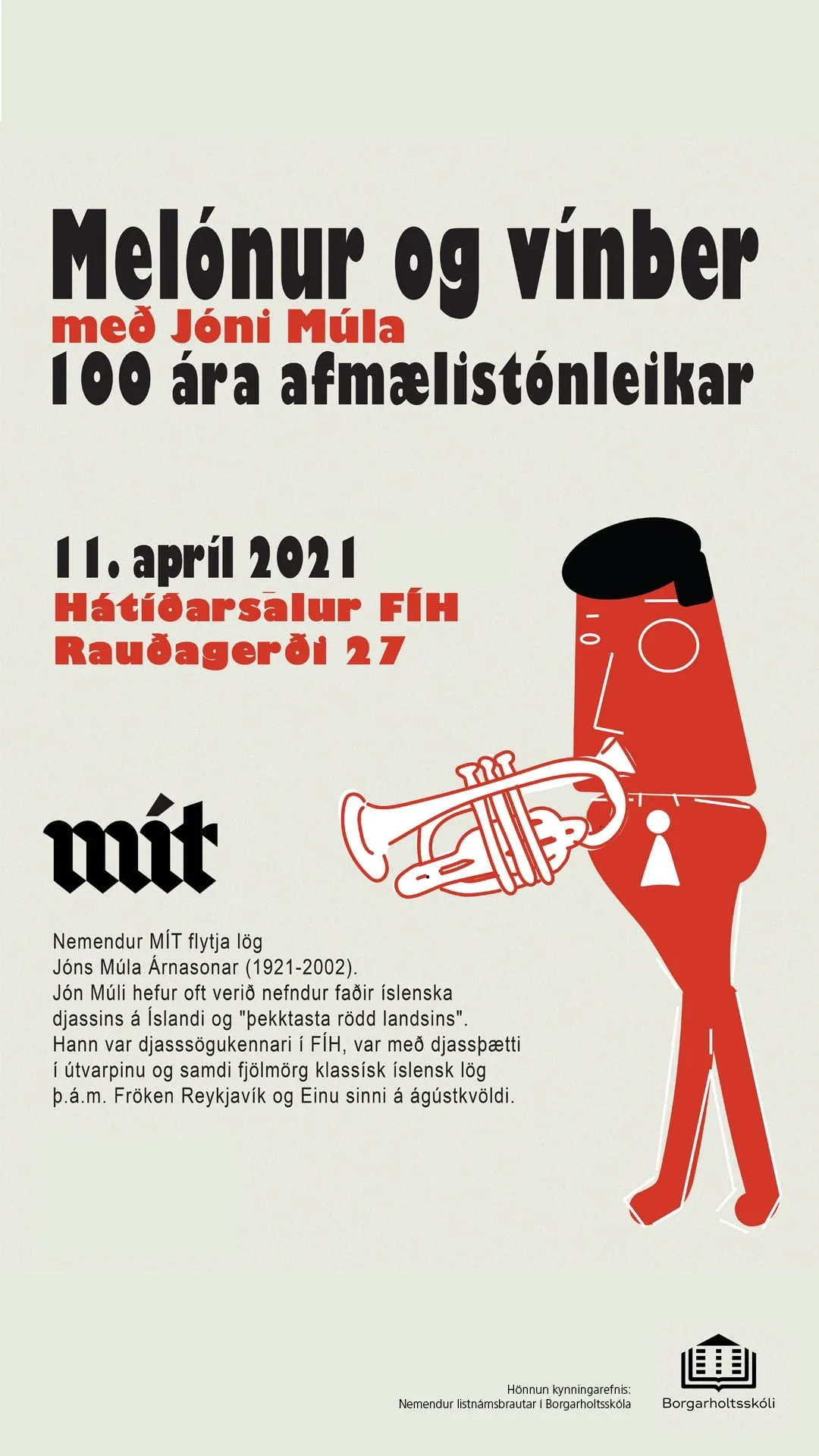 Melónur og vínber með Jóni Múla – 100 ára afmælistónleikar